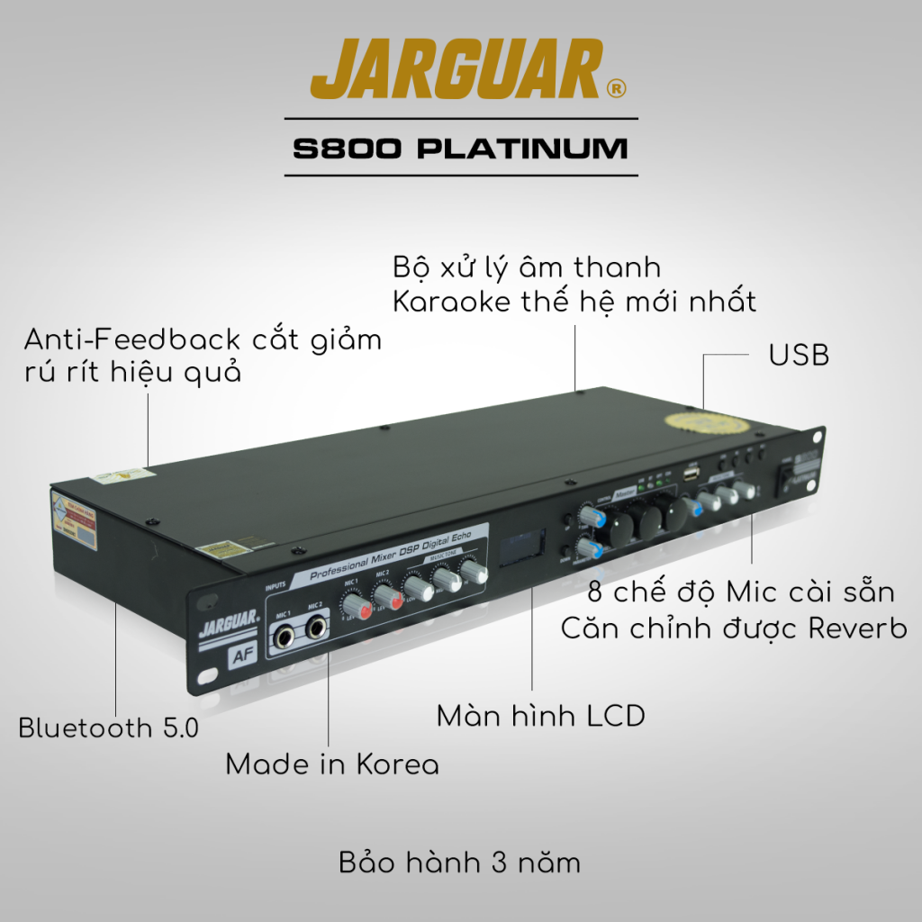 Vang cơ DSP Jarguar S800 Platinum