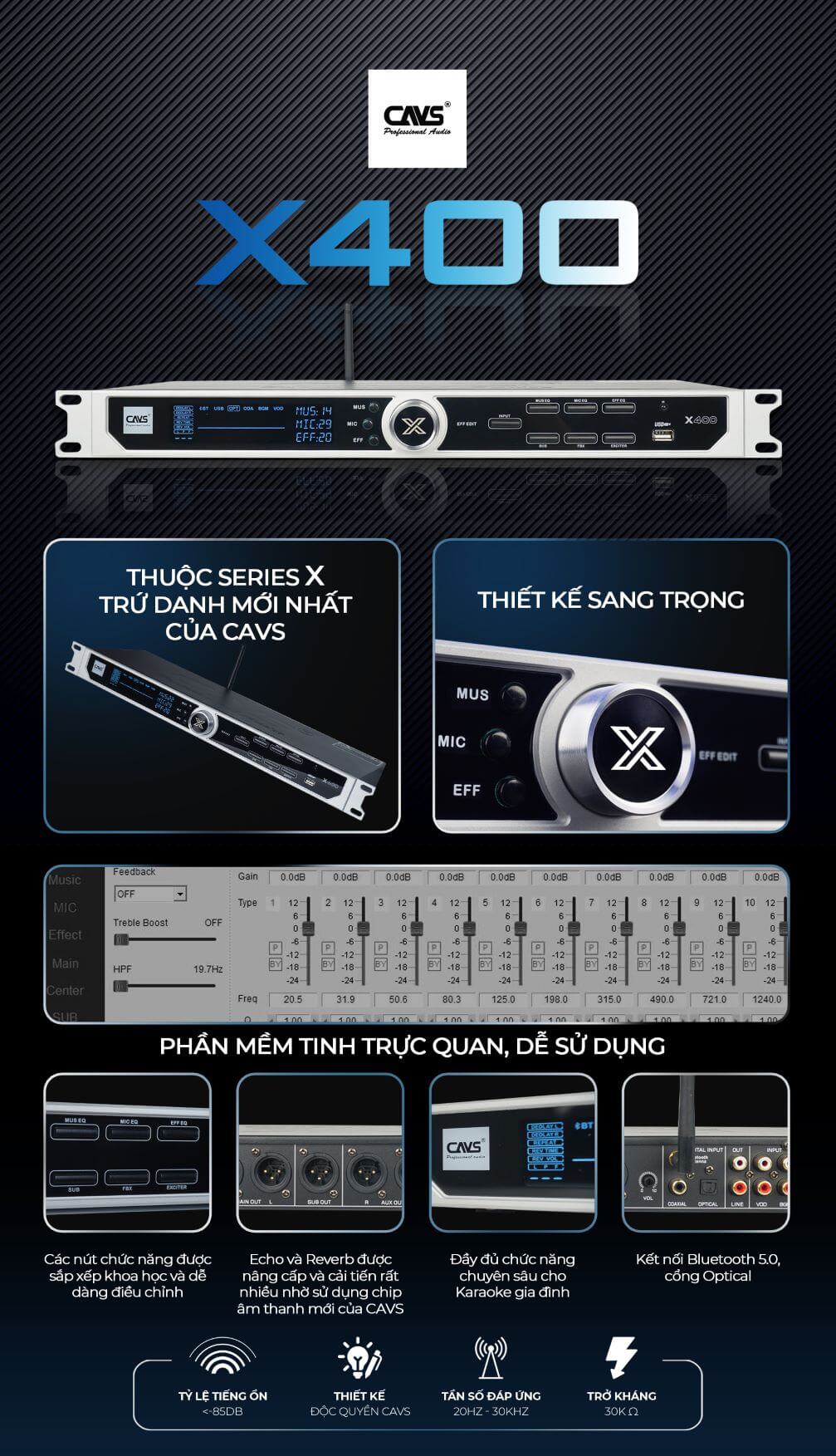 Vang số CAVS X400